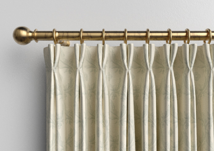 Trellis Prints, Vine and Bloom Romsey Bud Green - Made to Measure Curtains - Image 10